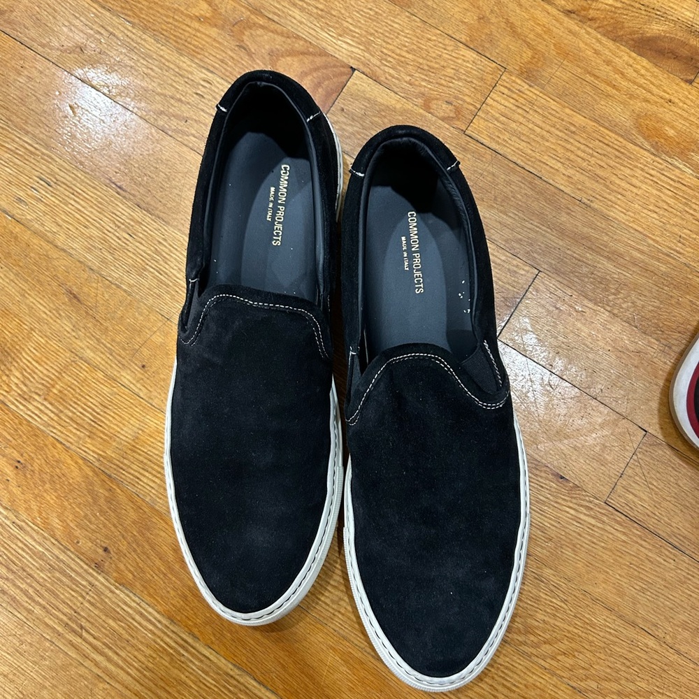 Common Projects Black Suede Men's Loafers